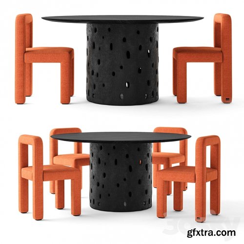 3dsky Pro - Faina Design Toptun Chair and Ztista Table