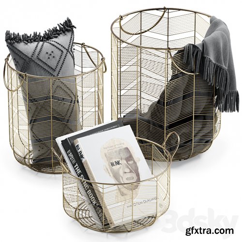 3dsky - METAL BASKETS DECOR