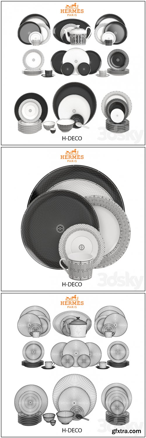 3dsky Pro - H-Deco Tableware by Hermes