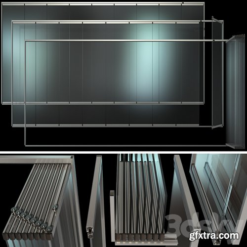 3dsky Pro - Glass Sliding Partition Walls