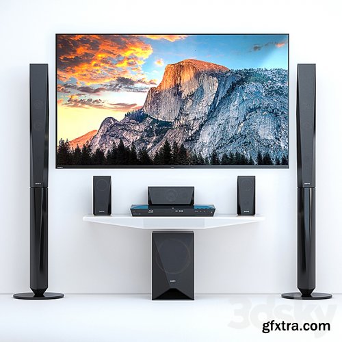 3dsky Pro - Home Theater Sony BDV-E4100 + TV Sony AF8