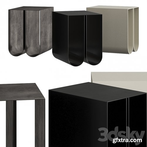 3dsky Pro - Kristina Dam Studio Curved Coffee Tables