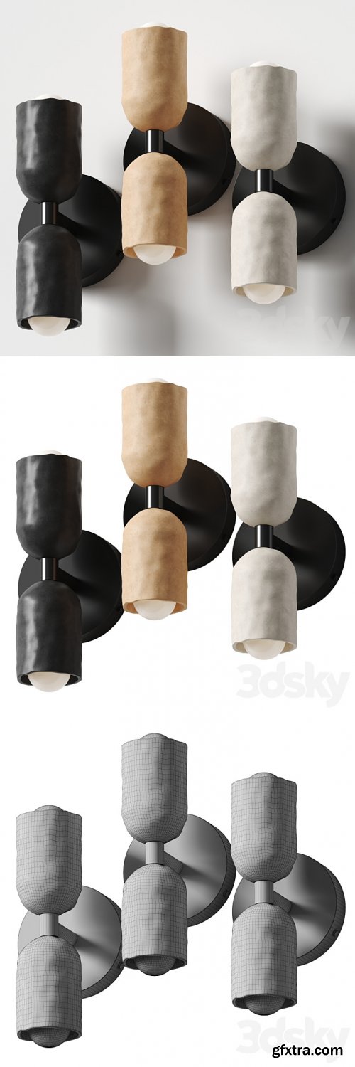 3dsky Pro - In Common With - Ceramic Up Down Sconce