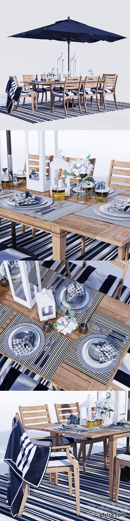 3dsky Pro - Belmont dinning set 2