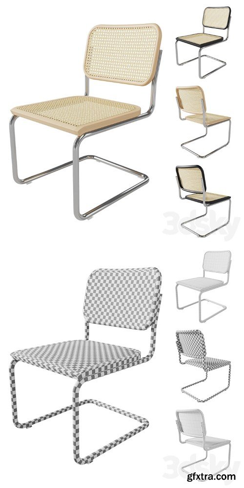 3dsky Pro - Knoll Cesca Chair Cane