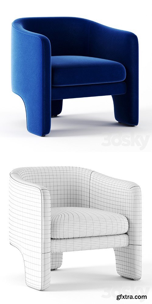 3dsky Pro - Effie Tripod Chair by Antropologie