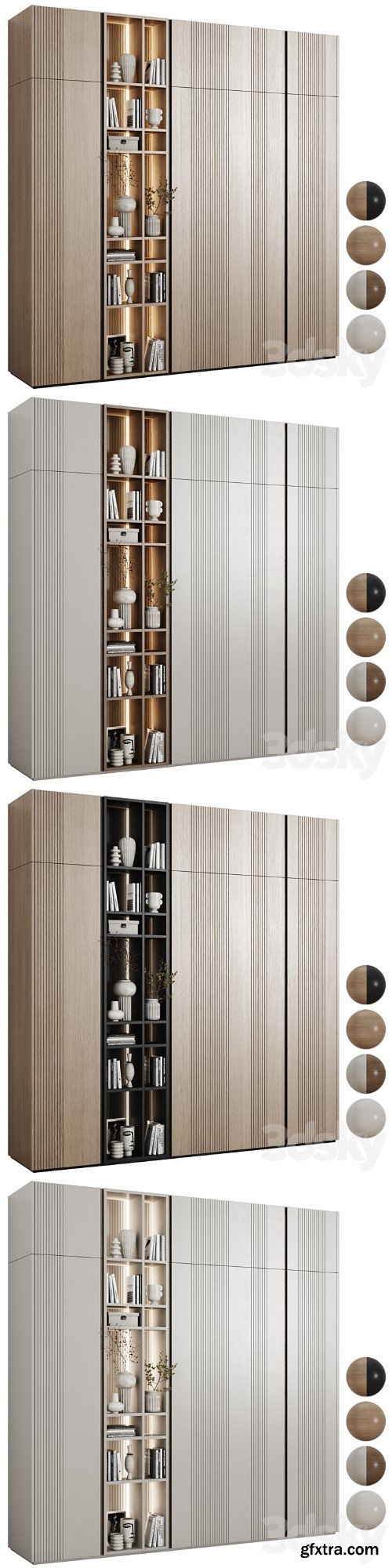 3dsky Pro - Modular wardrobe in a modern minimalist style 90