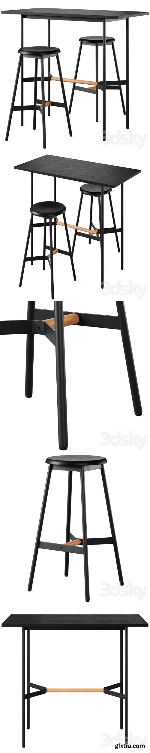 3dsky Pro - Bar table and chair Brent by divan.ru