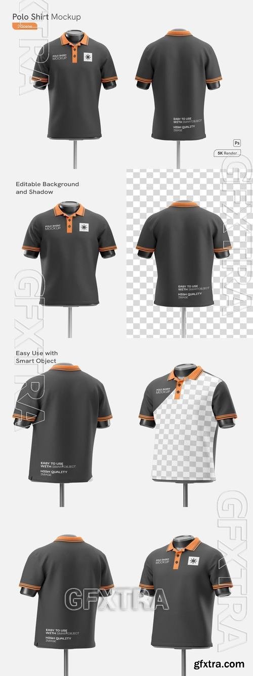 Polo Shirt Mockup BEEBZ9K