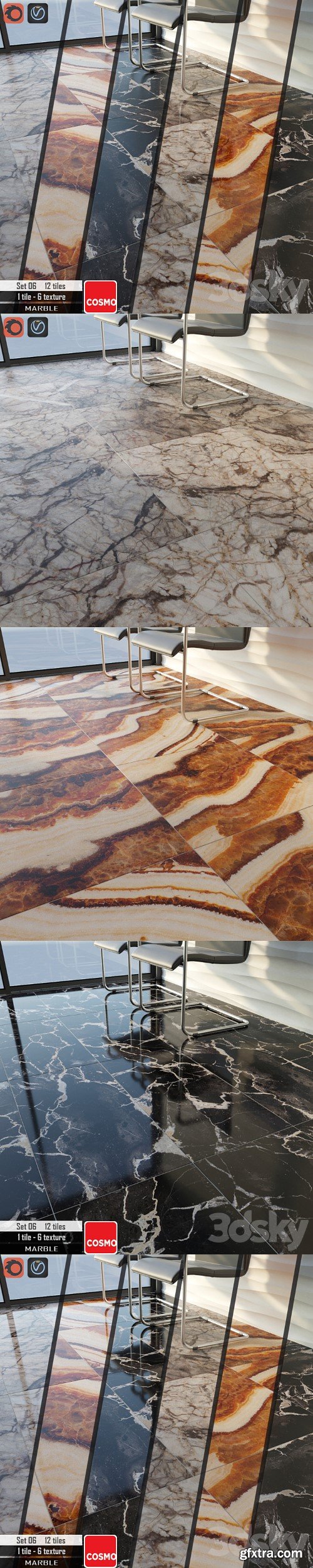 3dsky Pro - Cosmo Stone Set 06