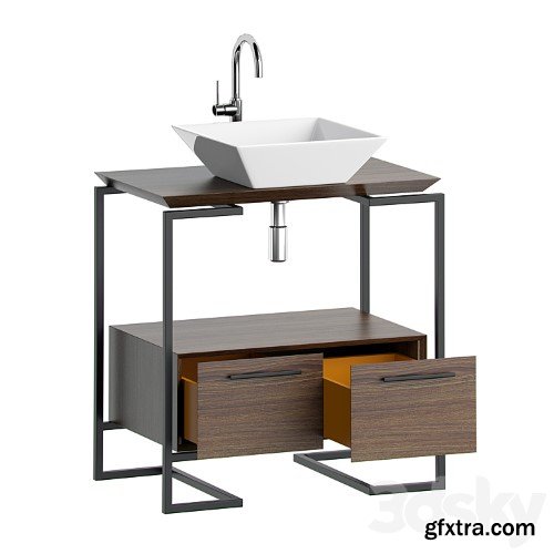 3dsky Pro - Cabinet with a sink in the bath MOBO ARIYA