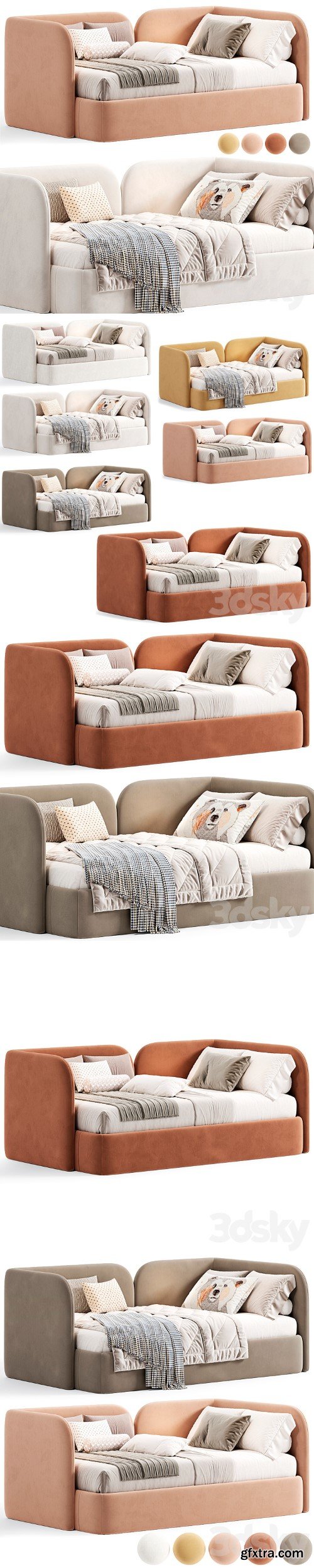 3dsky Pro - Amaliya Kids Bed by Divan