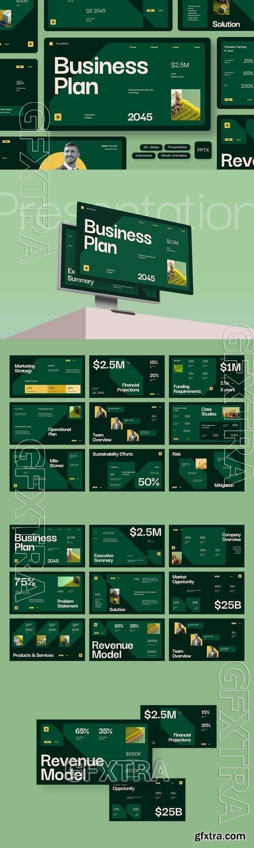Morph Interactive Agriculture Business Plan PPT 5CJCJ6Q