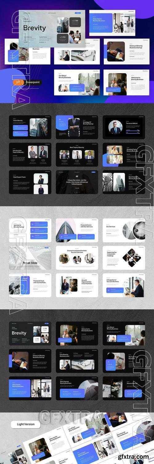 Brevity - Startup PowerPoint Template 28FD8AR Brevity - Startup PowerPoint Template 28FD8AR
