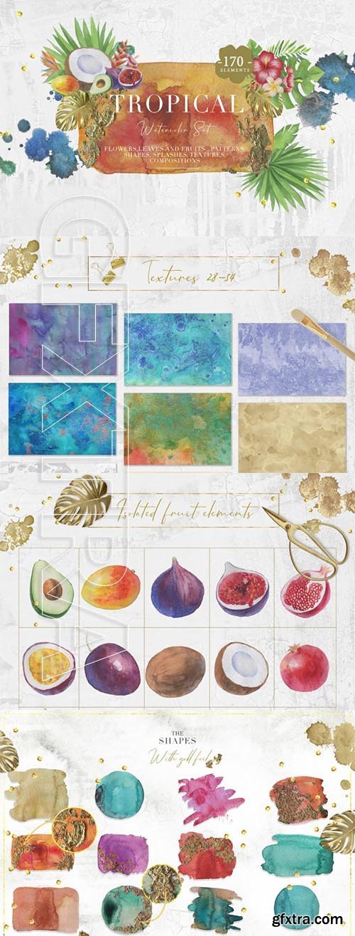 Tropical Watercolor Set
