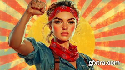 She Makes Revolution 43xJPG, 8xAI Illustrated