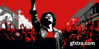 She Makes Revolution 43xJPG, 8xAI Illustrated