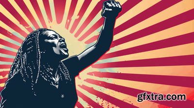 She Makes Revolution 43xJPG, 8xAI Illustrated