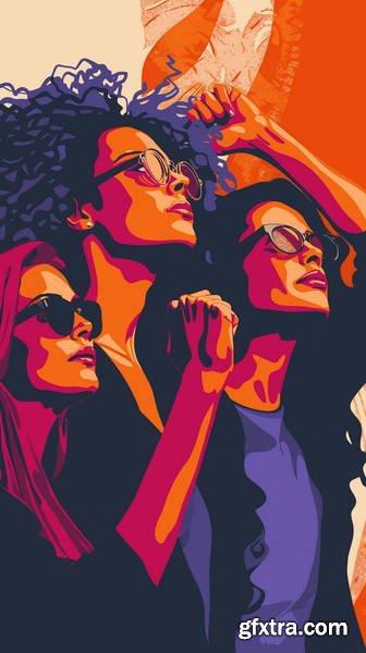 She Makes Revolution 43xJPG, 8xAI Illustrated