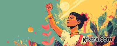 She Makes Revolution 43xJPG, 8xAI Illustrated