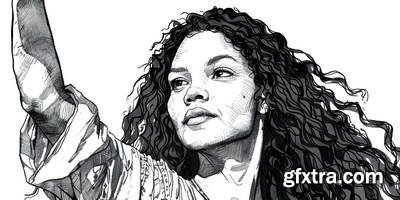 She Makes Revolution 43xJPG, 8xAI Illustrated