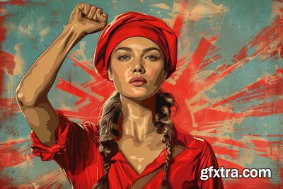 She Makes Revolution 43xJPG, 8xAI Illustrated