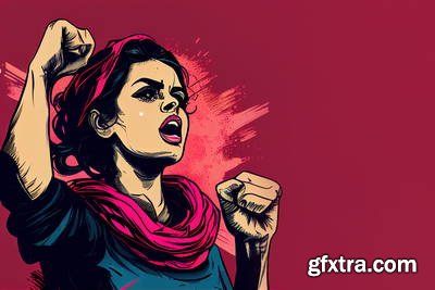 She Makes Revolution 43xJPG, 8xAI Illustrated