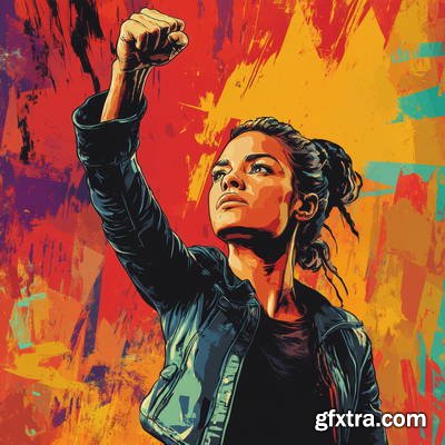 She Makes Revolution 43xJPG, 8xAI Illustrated