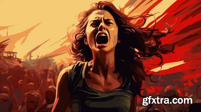 She Makes Revolution 43xJPG, 8xAI Illustrated