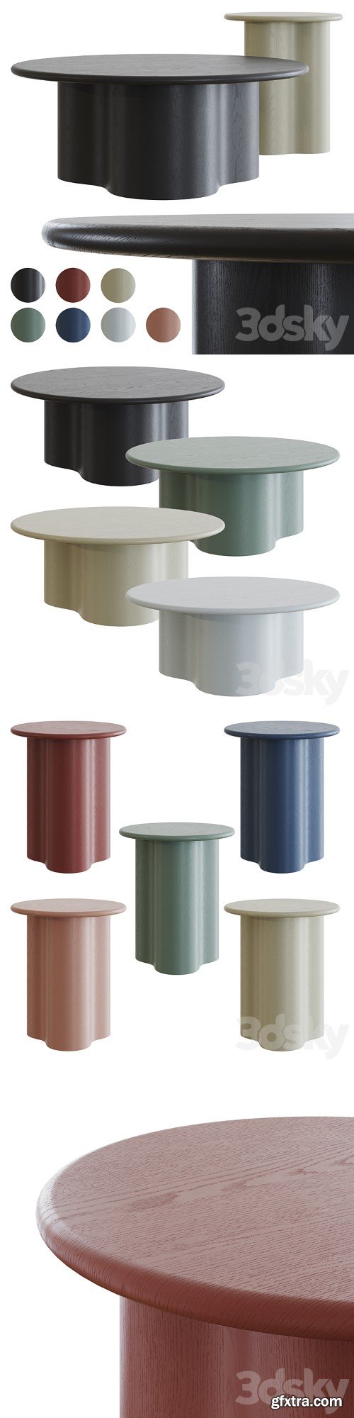 3dsky Pro - Artie Wave Coffee Table by Globewest