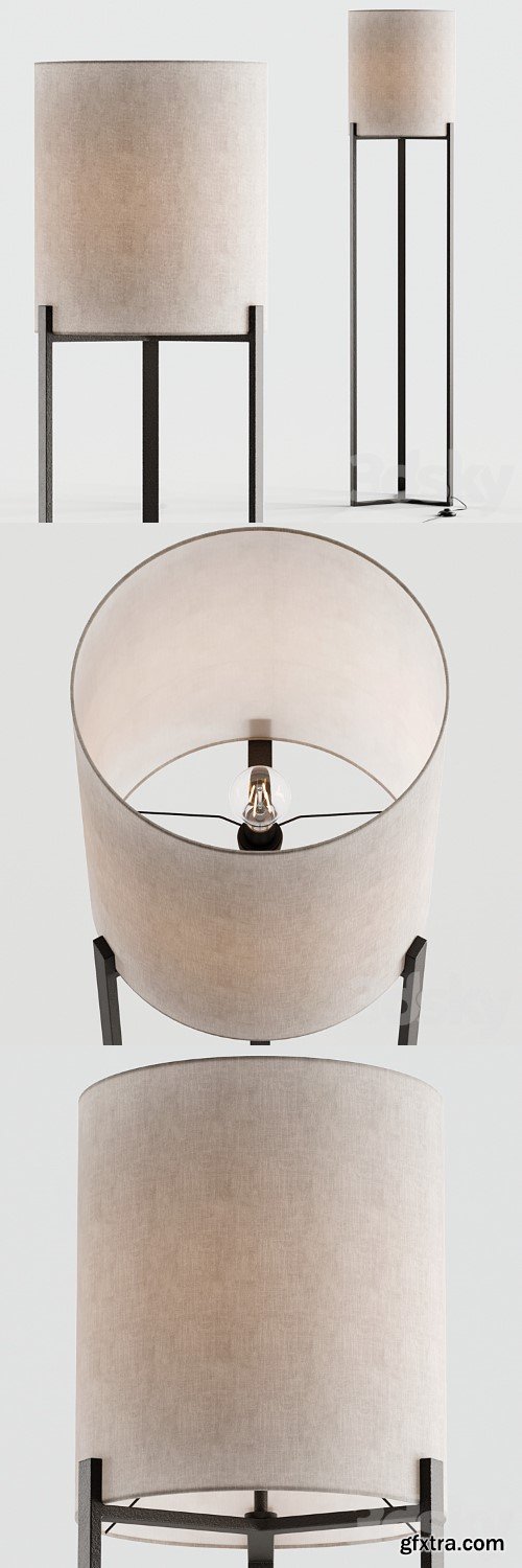 3dsky Pro - Ian Metal Floor Lamp - Pottery Barn