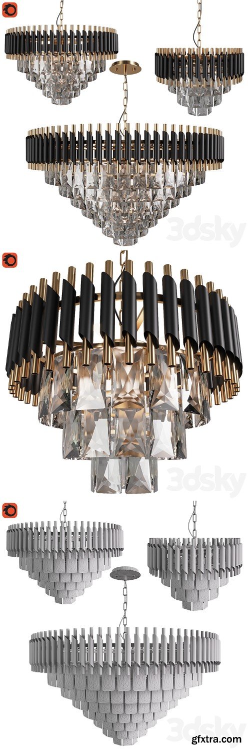 3dsky Pro - Hanging chandelier Natali Kovaltseva DARIAN