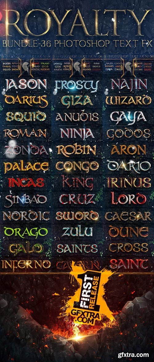 Graphicriver - Royalty Bundle - 36 Photoshop Text FX 10611803