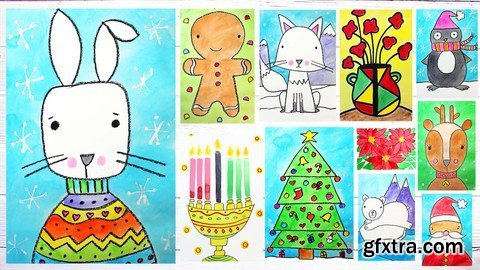 Udemy - Art Classes for Beginners: Draw & Paint 11 Holiday Projects Udemy - Art Classes for Beginners: Draw & Paint 11 Holiday Projects