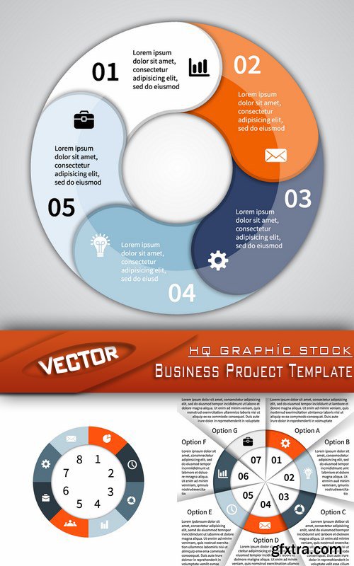 Stock Vector - Business Project Template