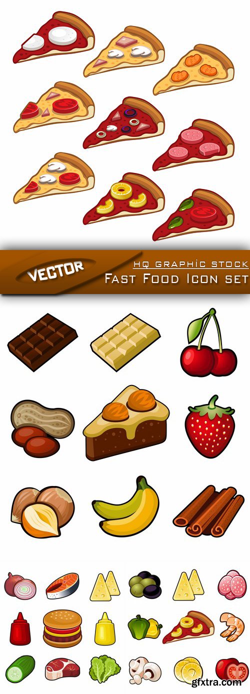 Stock Vector - Fast Food Icon set
