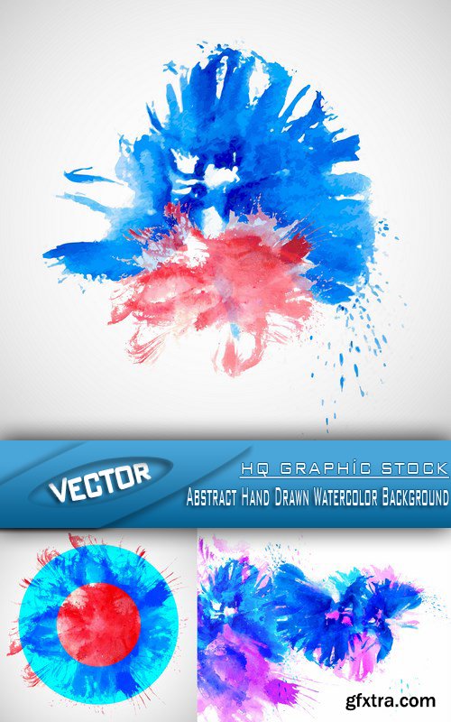 Stock Vector - Abstract Hand Drawn Watercolor Background