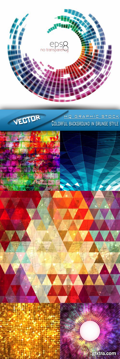 Stock Vector - Colorful background in grunge style