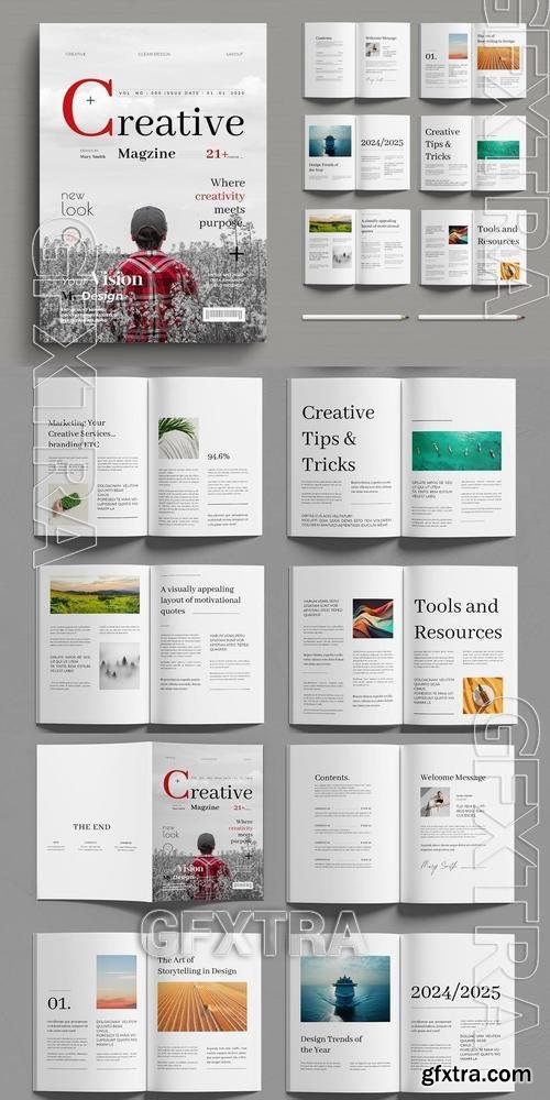 Editorial Magazine Layout YQ76UVQ