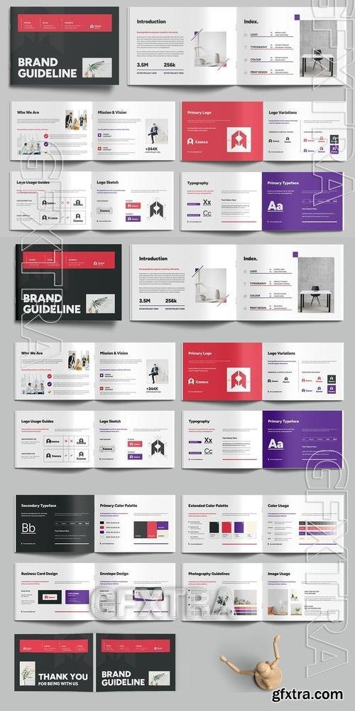 Brand Guideline Template for Modern Businesses ZBWRAHR
