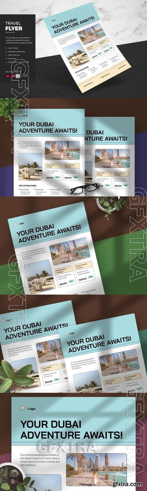 Clean Dubai Travel Flyer YZQ5N32 Clean Dubai Travel Flyer YZQ5N32