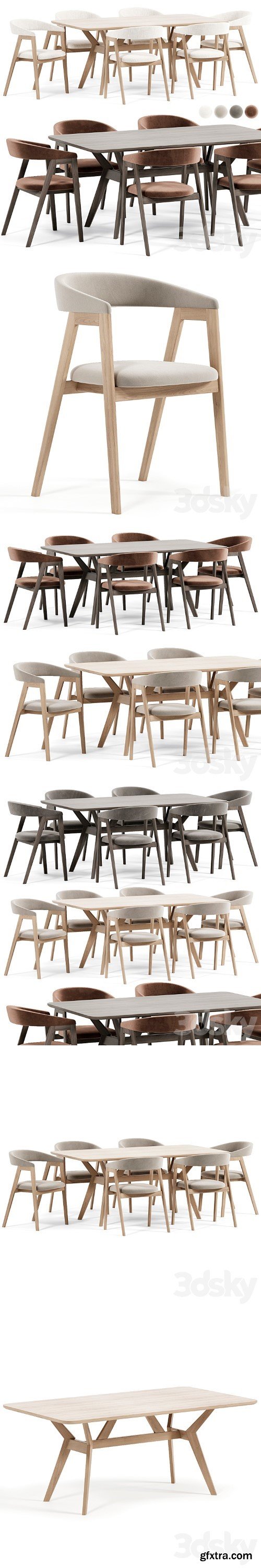 3dsky Pro - Trevor Chair, Webstr Table By Divanru