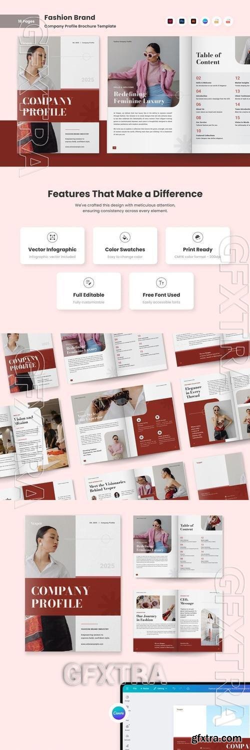 Luxury Fashion Business Company Profile Brochure MNG3EA8 Luxury Fashion Business Company Profile Brochure MNG3EA8
