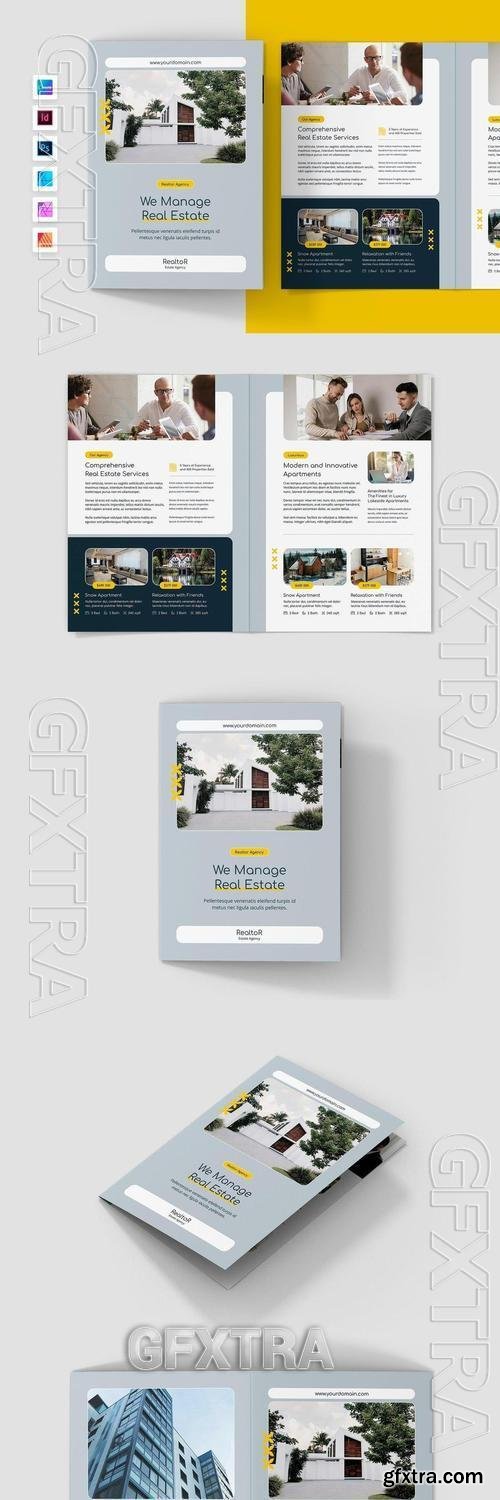 Realtor Estate Agency Brochure Bi-Fold Template YLGZ8RM