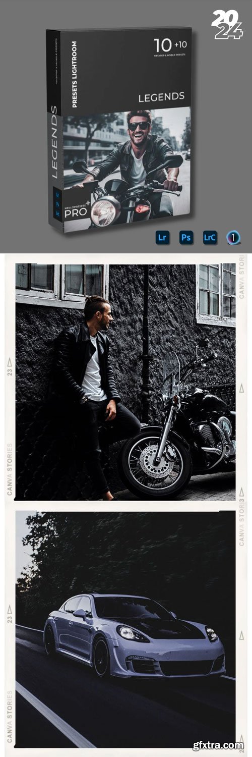 Hellopresets - Legends in BLVCK Lightroom Presets