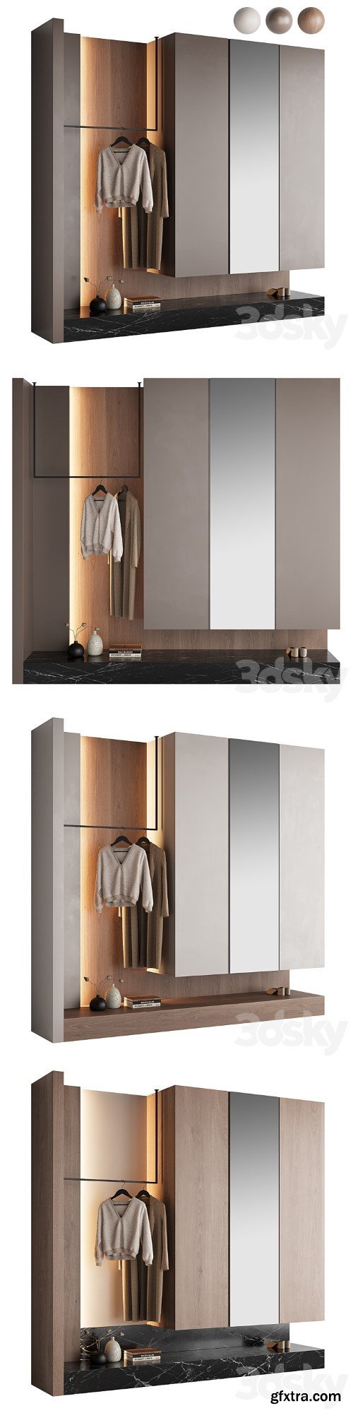 3dsky Pro - Composition for the hallway 008