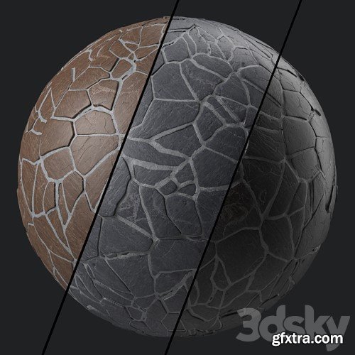 3dsky Pro - Pavement Materials 95- Sbsar Pbr 4k Seamless