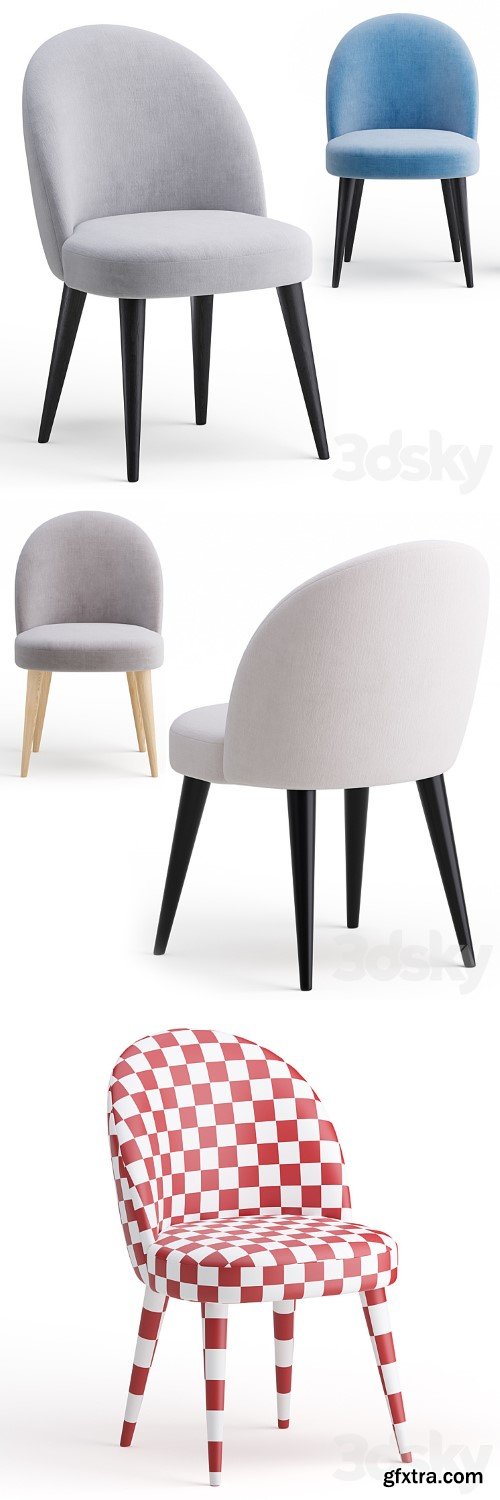 3dsky Pro - Dining soft chair Timon II