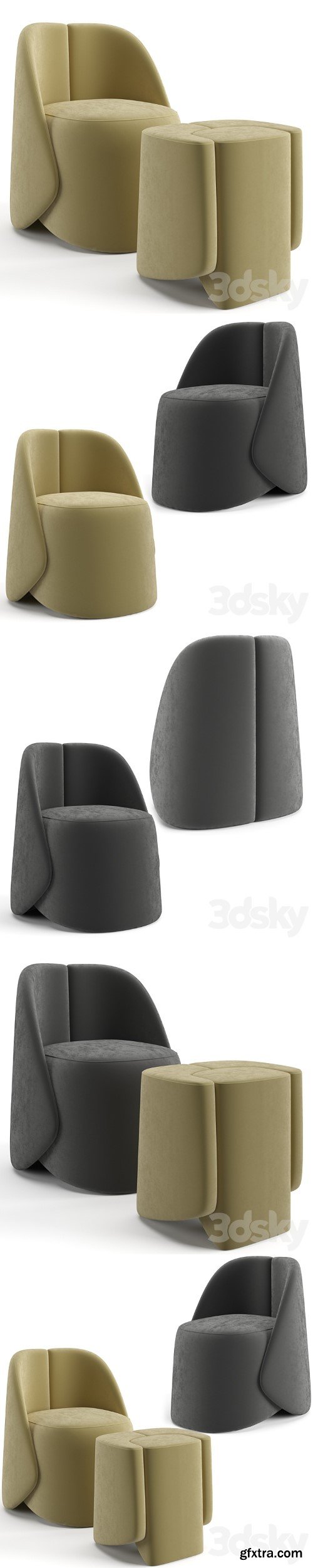 3dsky Pro - Baxter Keren little armchair