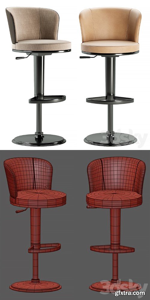 3dsky Pro - Giorgetti bar stool Ode